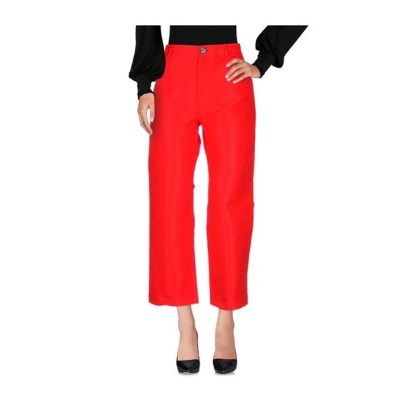 New! Rare MARNI Faille High Waist Wide Cropped Pants - Picture 4 of 11